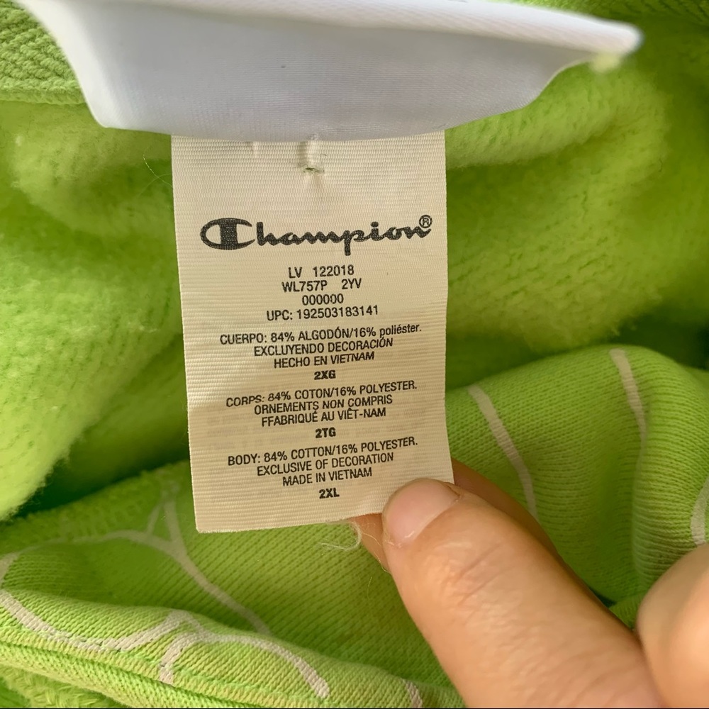 Champion Bubble Letter Hoodie Reverse Weave - Picture 11 of 11